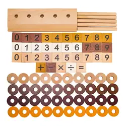 Bloques numéricos de madera – Juguete educativo para contar