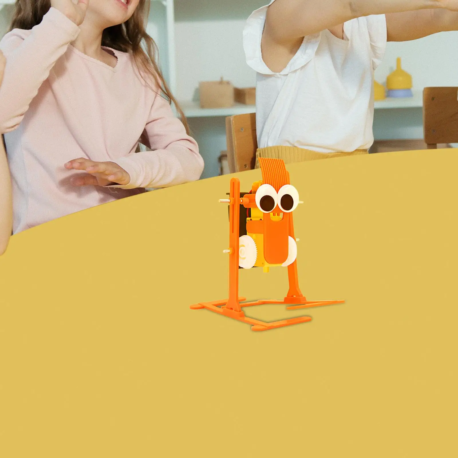 Kit de robot para caminar, paquete de material de modelo de robot, fácil montaje, juguetes científicos, experimentos científicos DIY para niños mayores de 7 años