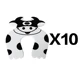 white 10 pcs