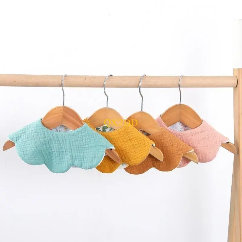 QX2D Práctico Babero alimentación para bebé Babero absorbente Babero Transpirable Recién nacidos Paño para eructar Paño para - imagen 5