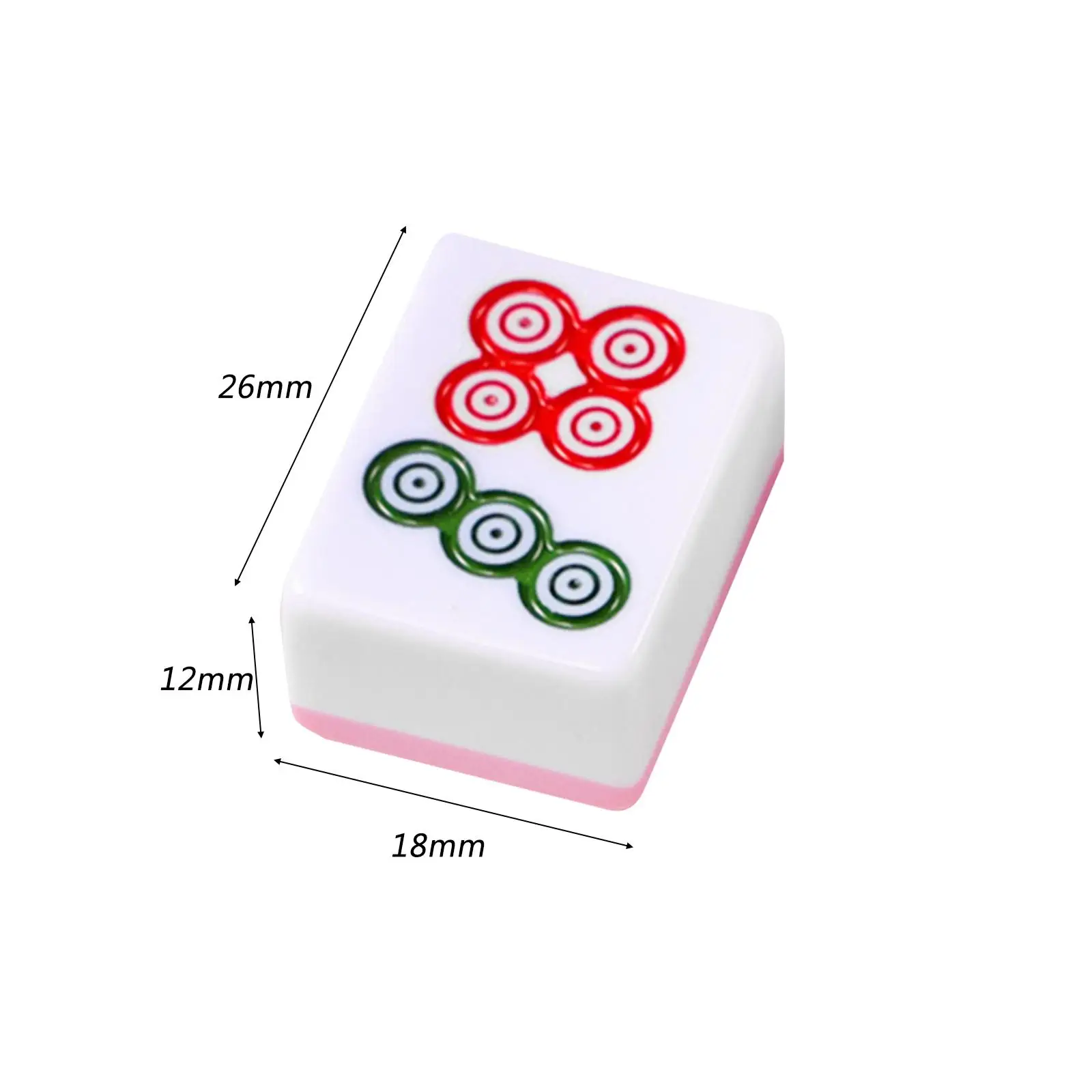 144Pcs Chinese Version Game Set Leisure Time Table Activities Supplies Mini Mahjong Tiles for Dormitory Travel Family Adults