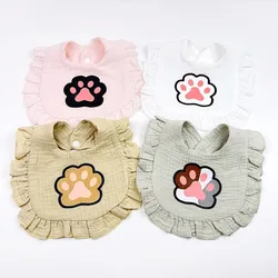 Babero bandana de algodón floral para bebé recién nacido