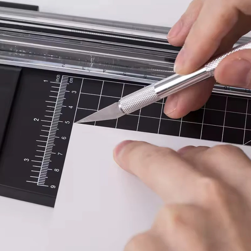 Cuchillo para bolígrafo, cuchillo artesanal de Metal plateado de alta calidad con hoja, escultura de grabado, herramientas artesanales, accesorios de tallado en madera ZYF, 1 ud. - imagen 4