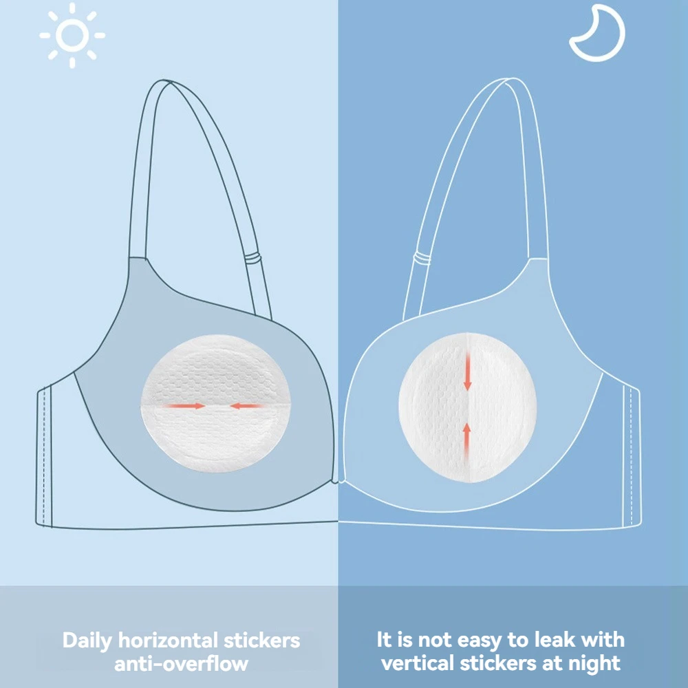 Lactancia Almohadilla para el pecho antidesbordamiento posparto desechable Estilo fino ventilar Tetina a prueba de fugas 100 piezas - imagen 5