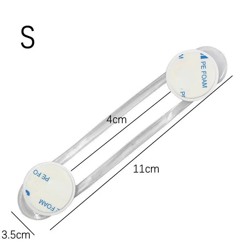 Cerradura de seguridad para bebés, cajón, protección para niños en el hogar, puerta de gabinete, cerradura para refrigerador, hebilla, casillero de seguridad antipellizco para niños - imagen 5