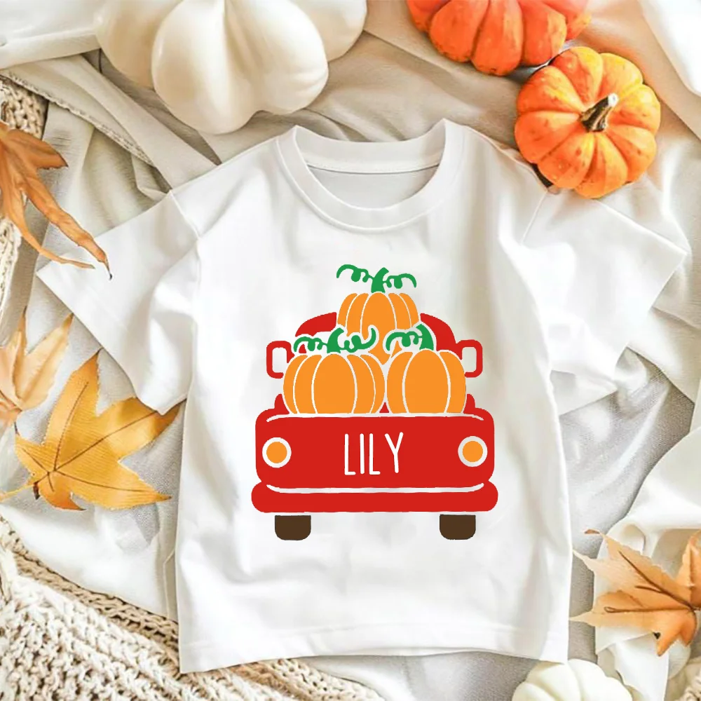 Camiseta infantil de Halloween personalizada con nombre - imagen 5