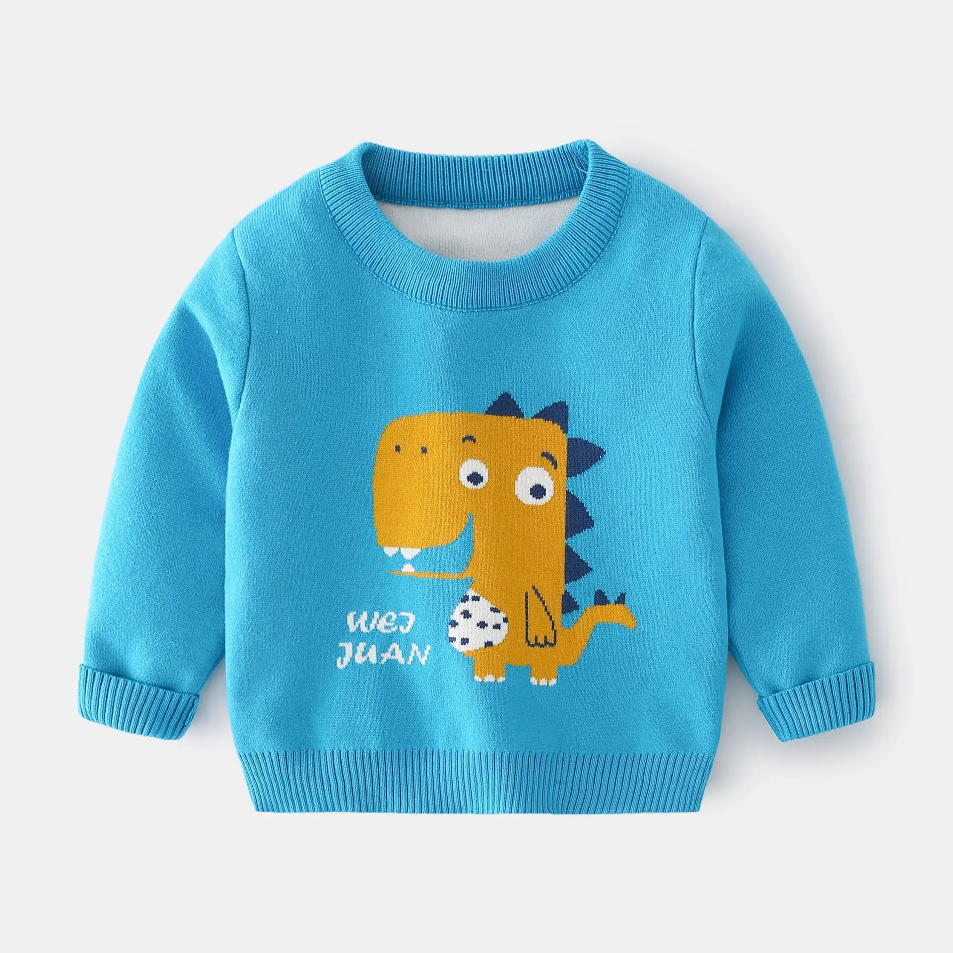 Jersey de punto Jacquard con dinosaurios para niño – Otoño Invierno - imagen 2