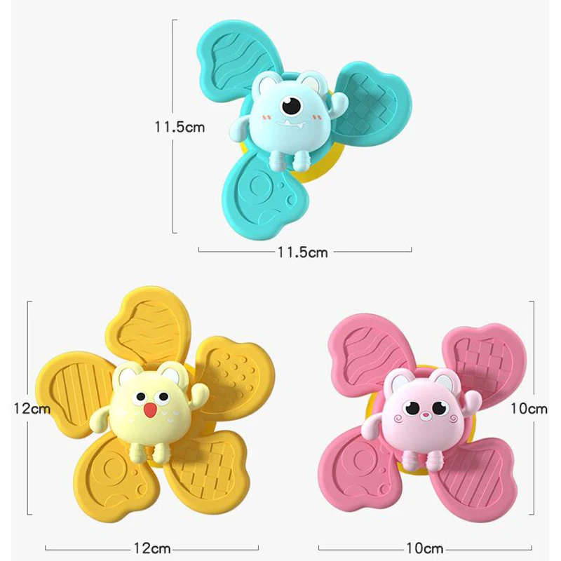 Juguetes de baño con ventosa y sonajero para bebé Montessori - imagen 3