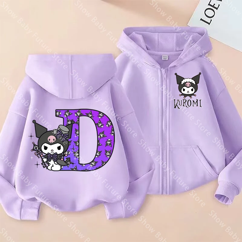 Sudadera Kuromi para niñas con capucha y manga larga Harajuku - imagen 3