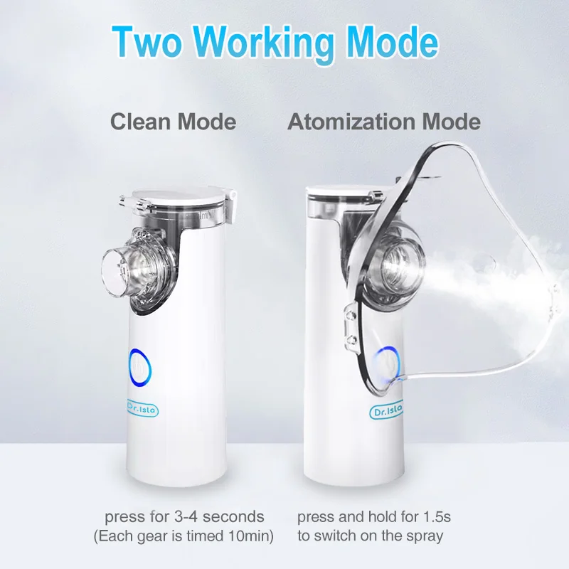 MAMIJOY Mini nebulizador portátil, inhalador de mano silencioso, nebulizador ultrasónico, atomizador de grado médico, para bebés, niños, adultos, tos, asma - imagen 3