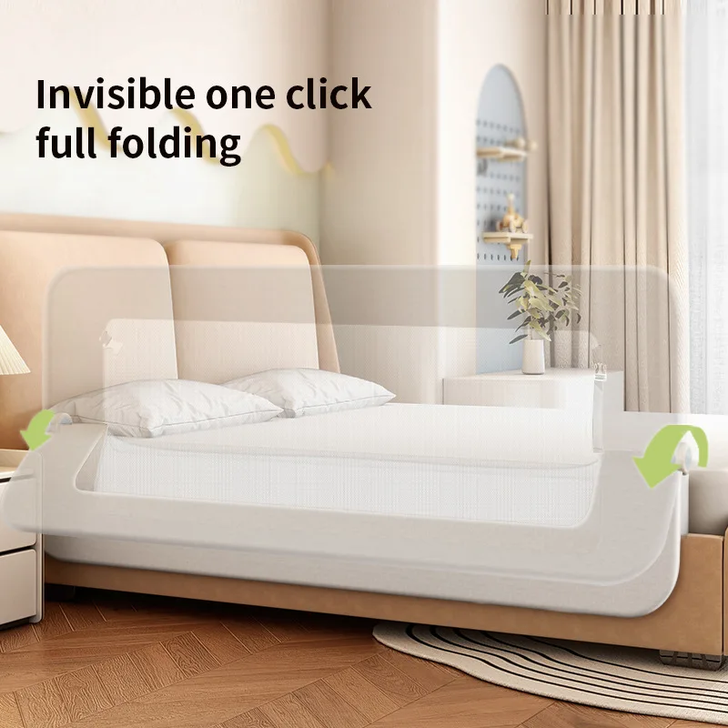 Barandilla abatible de seguridad para cama de bebé - imagen 4