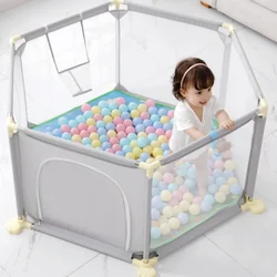 Valla de juegos para bebés interiores, seguridad el hogar, tapete protector gatear, protectora contra caídas niños pequeños, barra rejilla