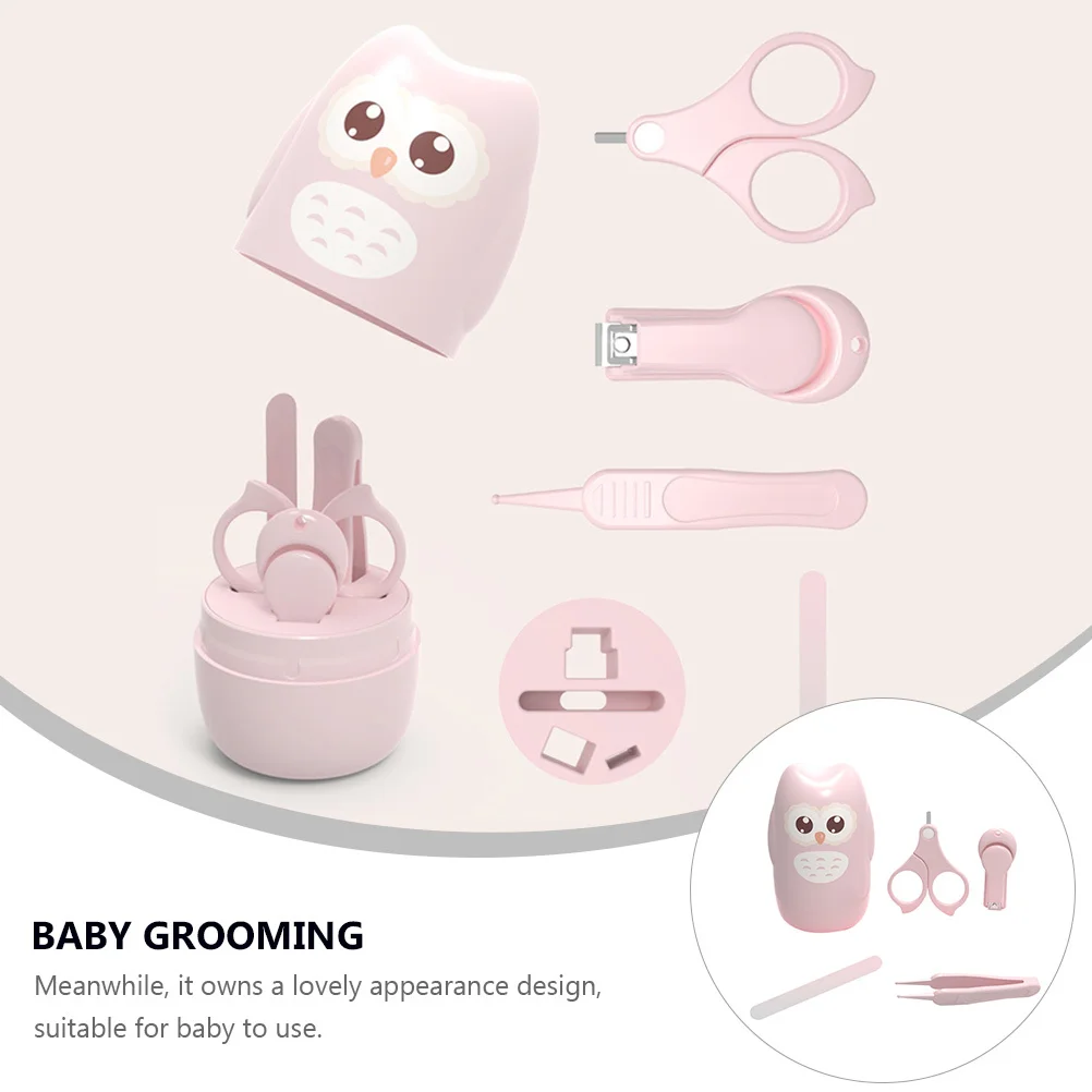 1 Juego de Kit de cuidado de uñas para bebés, cortaúñas para manicura infantil, Kit de aseo, tijeras para uñas portátiles para niños pequeños, pinzas para niños pequeños - imagen 5