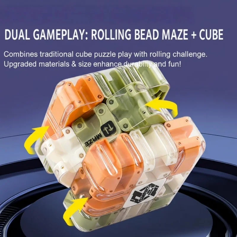 Rompecabezas 3D grandes, cubo de laberinto, rompecabezas atractivo, juguete para aliviar el estrés, desarrollo lógico, juego educativo de enfoque, regalo para adultos - imagen 4