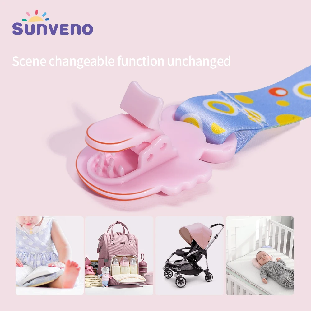 Clip sujetachupetes para bebé – Cadena decorativa de seguridad - imagen 2