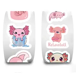 Pegatinas Axolotl impermeables para niños – Decorativas y divertidas