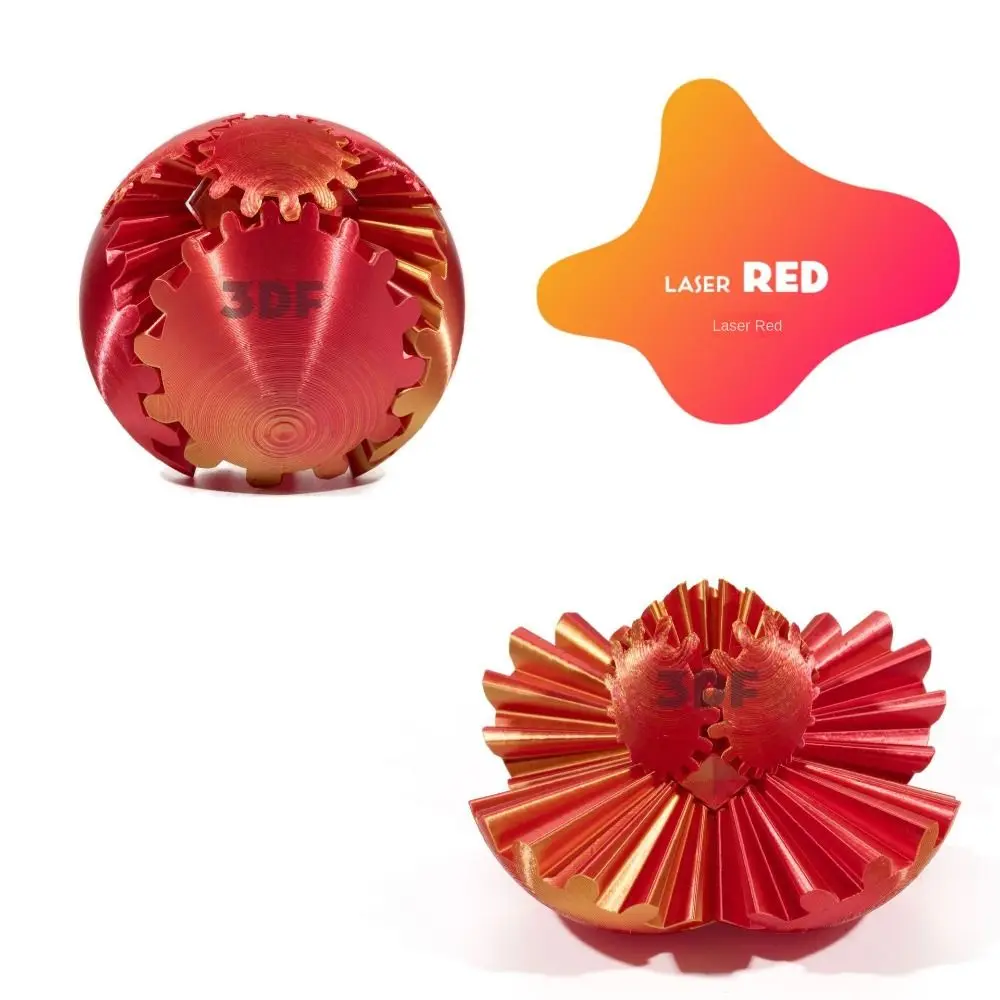 Llamativo bola de engranaje 3D, esfera de engranaje relajante, bola de engranaje impresa en 3D, bola giratoria deformación colorida ligera para niños y adultos - imagen 5