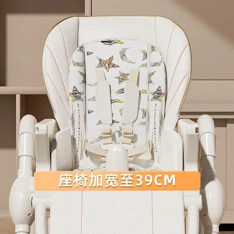 Silla de comedor para bebé, silla de comedor portátil para el hogar, asiento plegable multifuncional, adecuado tanto para sentarse reclinables - imagen 4