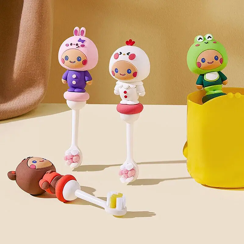 Cepillo dental infantil de silicona – Cerdas suaves con forma de animal - imagen 3
