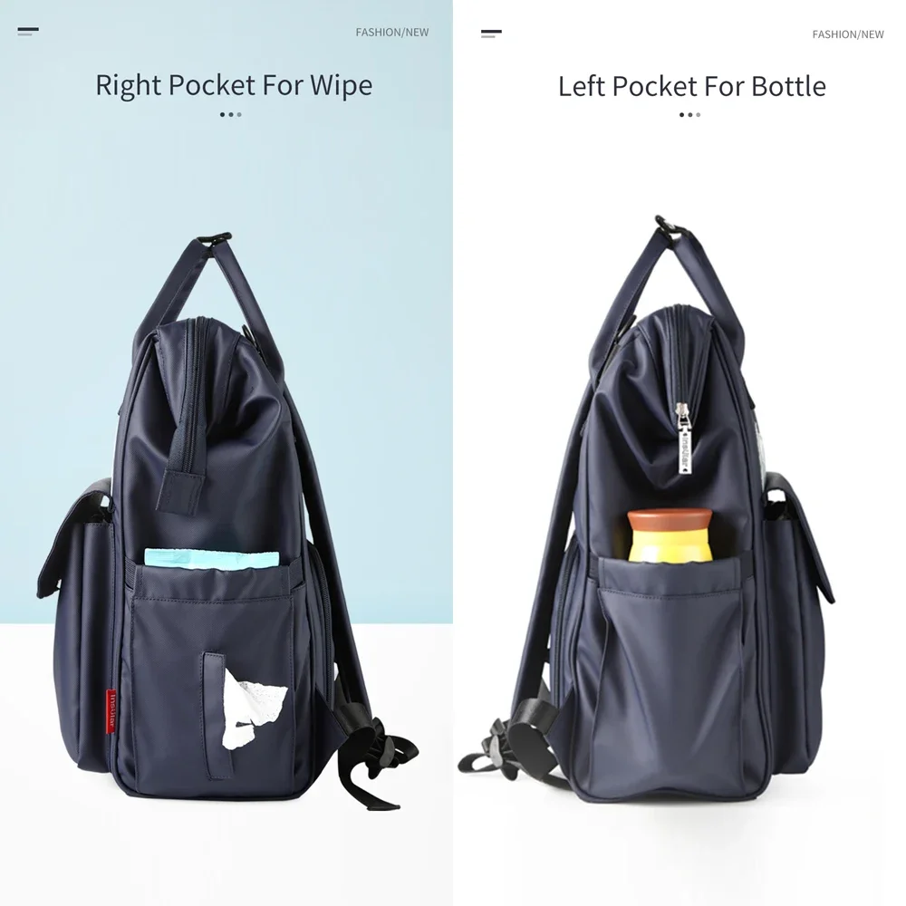 Mochila de pañales Insular impermeable para lactancia y cochecito - imagen 3