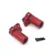 Red Wheel Axle