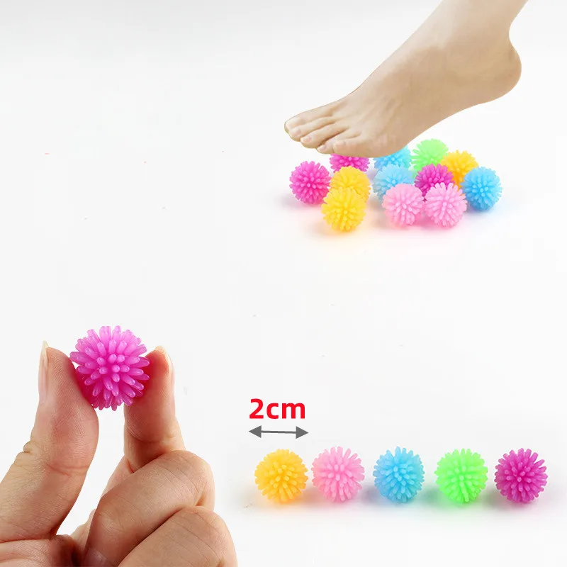 12 Uds TPR Bayberry Ball Hedgehog Mini Bola de masaje para Yoga Bola de masaje de pies ventilación descompresión suave Squishy juguete para apretar - imagen 3