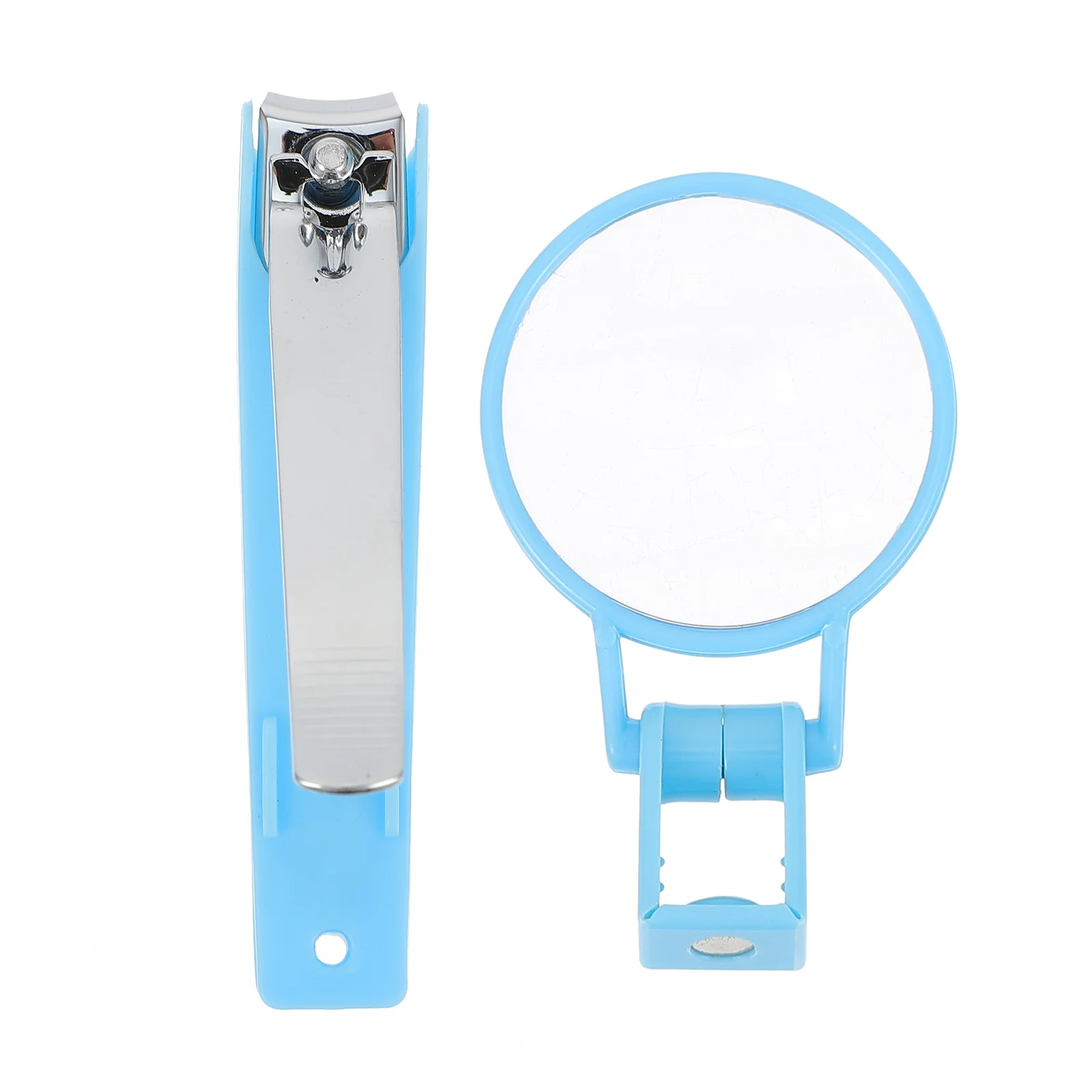 2 uds cortaúñas de acero al carbono lupa ángulo ajustable ligero portátil cortaúñas de los pies - imagen 3