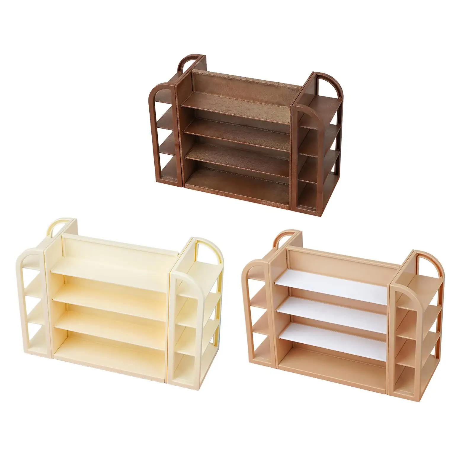 Estantes para casa de muñecas, estantes de supermercado en miniatura para casa de muñecas, muebles 1: 12, estantería de comida, tienda en miniatura, modelo de estante de almacenamiento - imagen 3