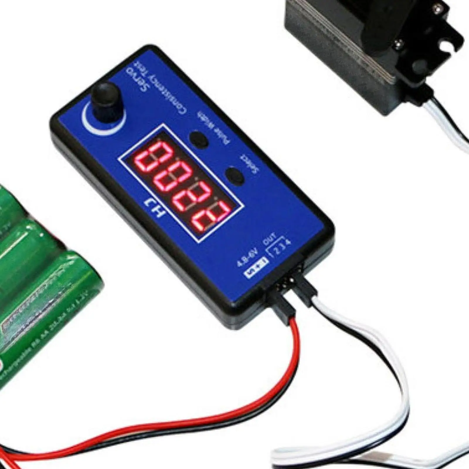 Probador servo digital Accesorio portátil, práctico y fácil de usar Probador de consistencia ESC Controlador de velocidad de alta precisión para coche RC