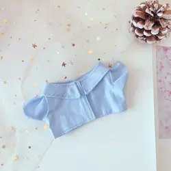 Traje uniforme de algodón para muñecas Idol con top y abrigo blanco