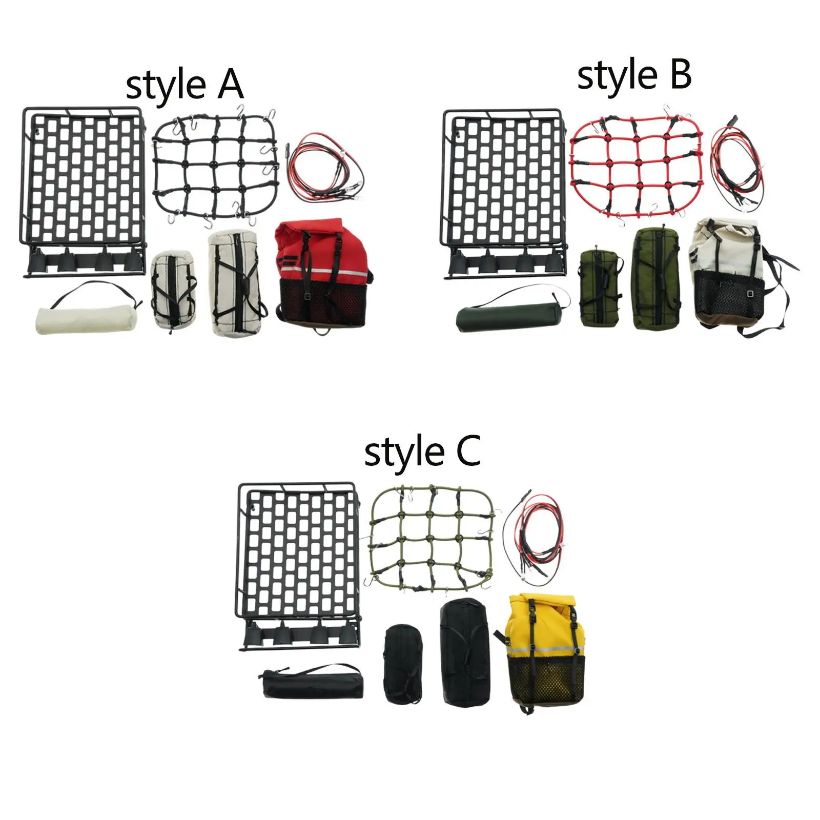 Kit decorativo techo portaequipajes para coche RC infantil divertido - imagen 2