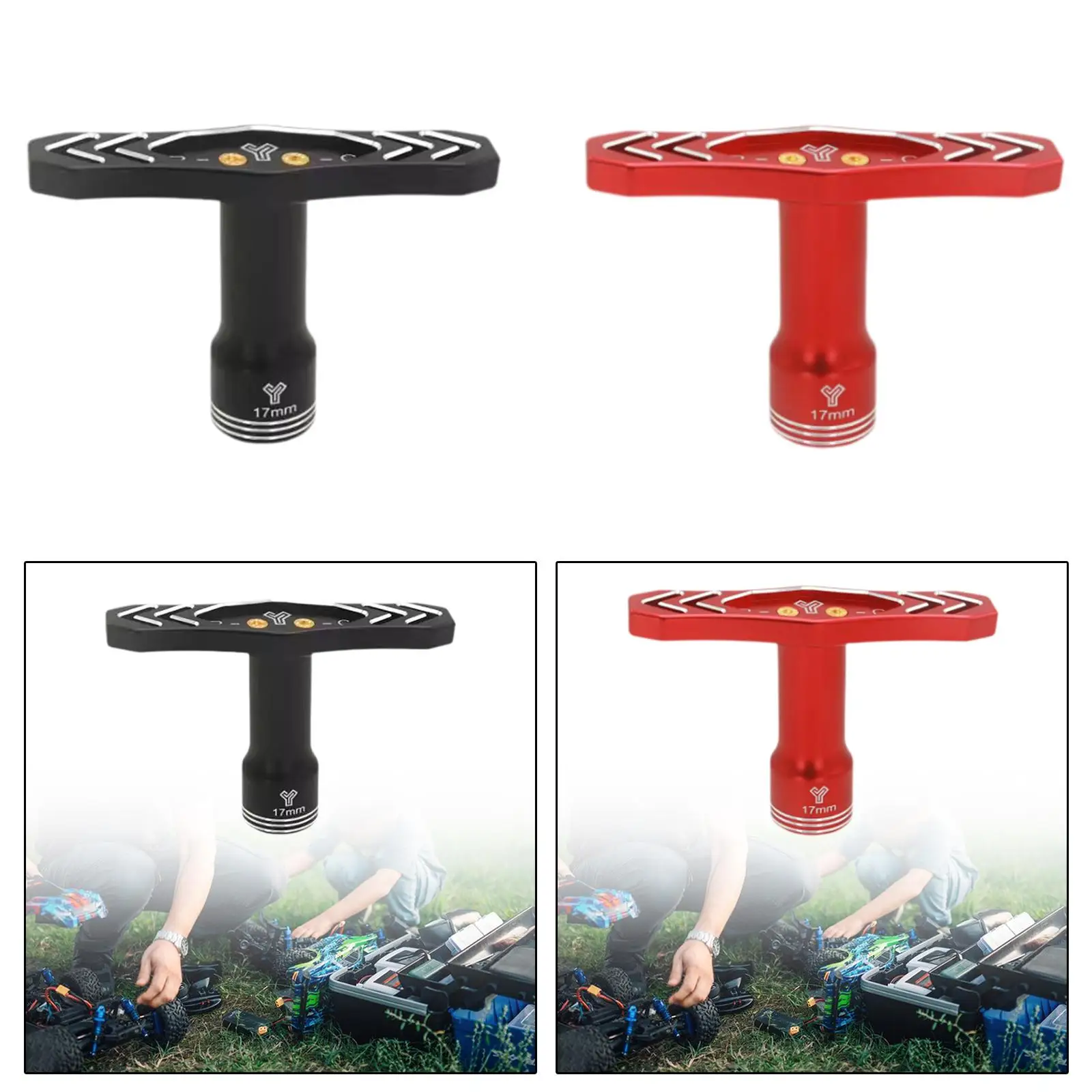 17mm Wheel Hex Sleeve Wrench for 1:8 Scale RC Car Replacement Accessory