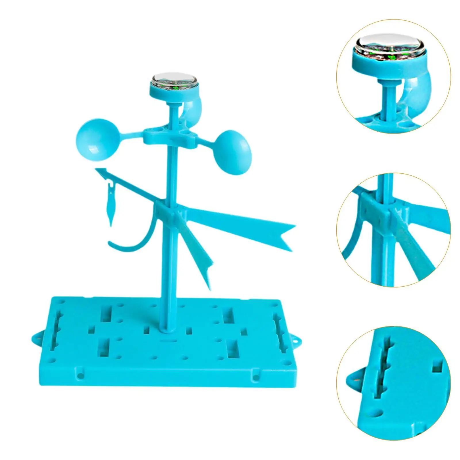 Modelo de paletas de viento científicas, indicador de dirección del viento, paletas de clima físico, modelo de medición, montaje DIY para regalo, adolescentes y niños - imagen 5