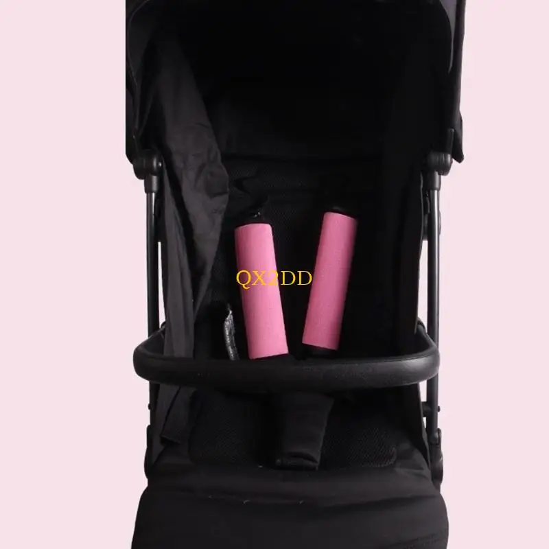 QX2D Protector riel para carro infantil, transpirable, fácil limpiar, diseño, funda para cinturón hombro - imagen 4