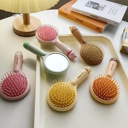 Cepillo antiestático con cojín de aire, espejo para bebés y niños