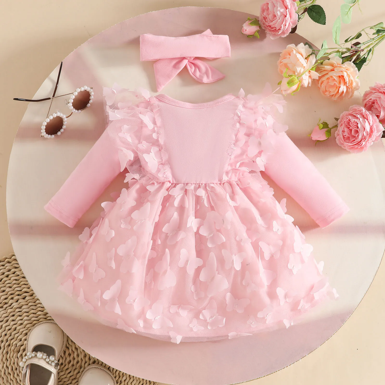 Conjunto vestido princesa con tul y diadema de boda floral