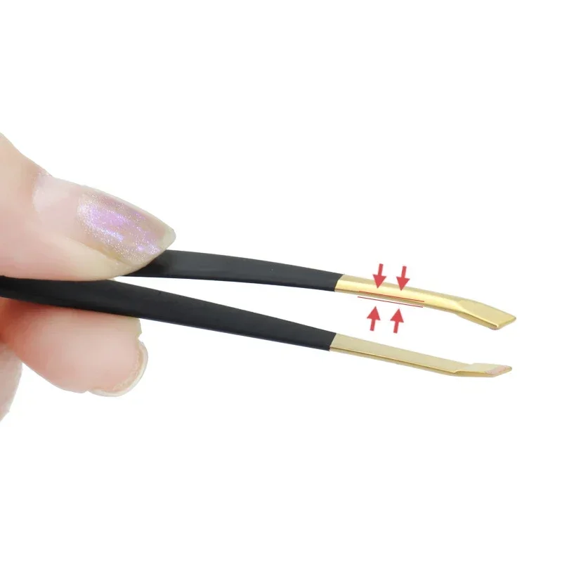 Pinzas de cejas profesionales de acero inoxidable para depilación - imagen 4