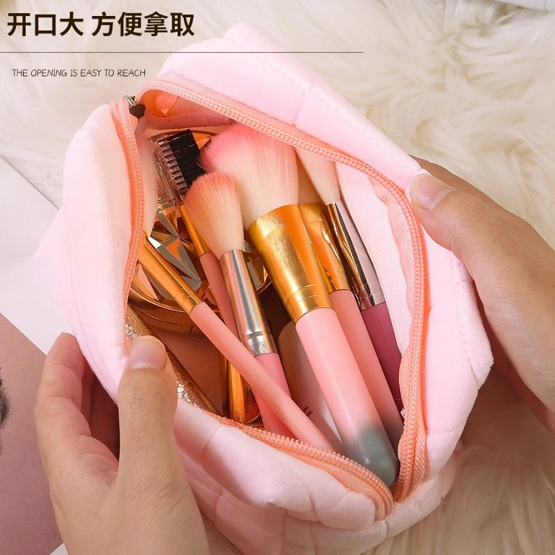 Estuche de lápices para niña en felpa corta - gran capacidad para cole - imagen 4