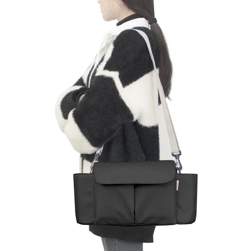 Bolsa para cochecito de bebé, bolsa colgante para bebé, almacenamiento de coche de paisaje alto, bolsa de mamá, accesorios impermeables de gran capacidad - imagen 3