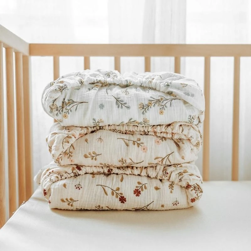 M76C Sábana Moisés para recién nacidos, cómoda sábana ajustable para bebé, funda protectora para colchón cuna estándar - imagen 4