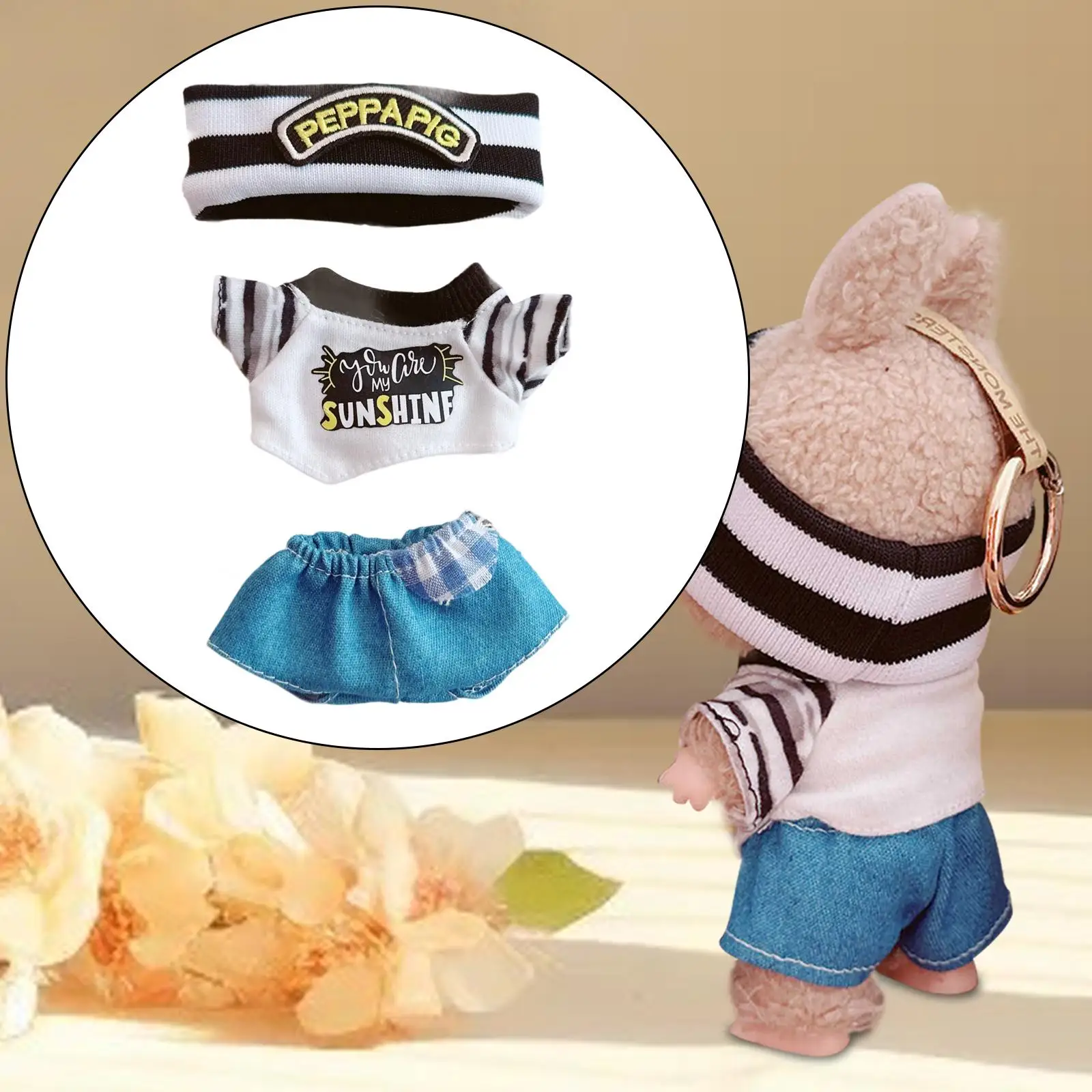 Stuffed Doll T Shirt and Pants Make Your Own Dolls Clothing Photo Props