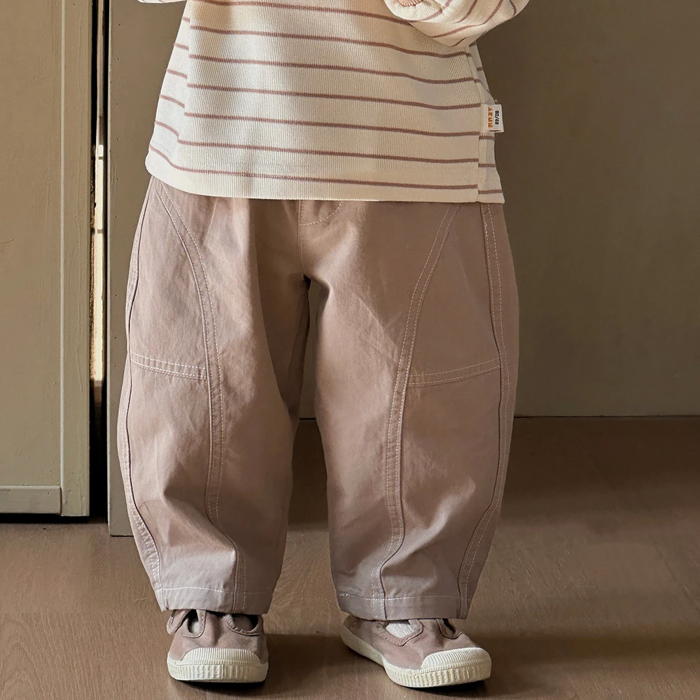 Pantalons sarouel de Style coréen pour enfants, sarouel pour garçons et filles, amples en coton, à la mode, nouvelle collection printemps 2026 - imagen 3