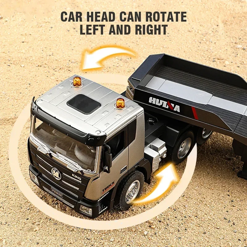 Camión RC con remolque para niños – Huina - imagen 4