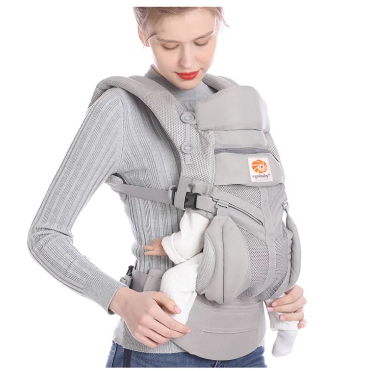 Omni portabebés ergonómico canguro infantil chico Sling espalda frontal mochila envolvente bolsa para recién nacido tirantes 360