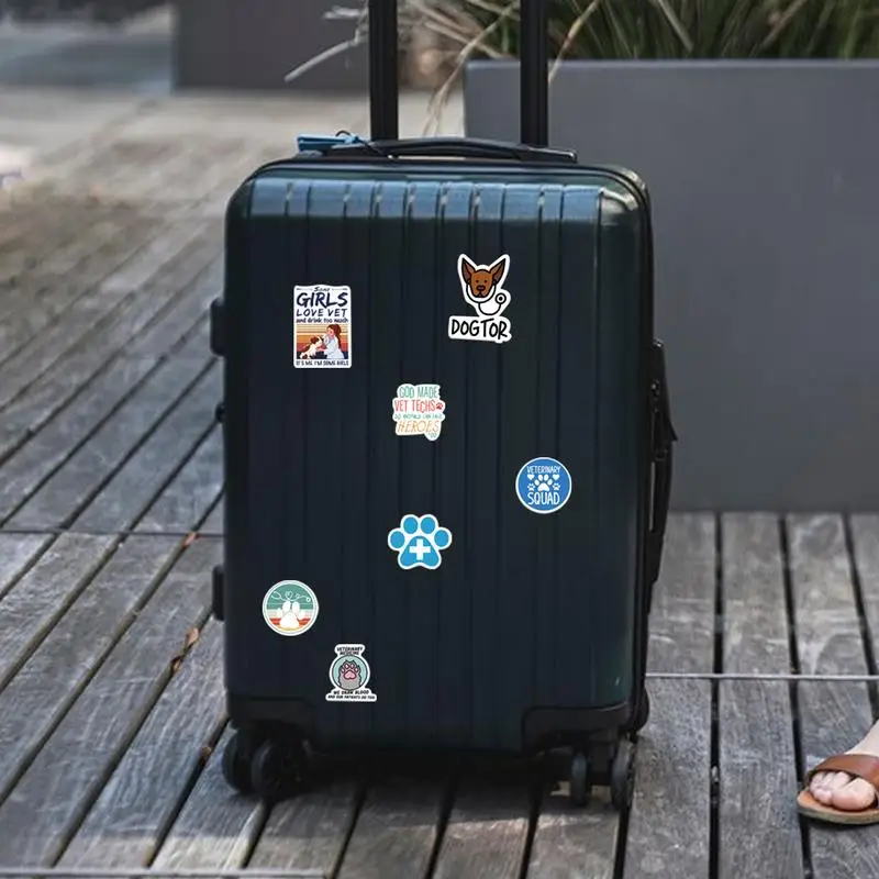 Calcomanías impermeables para ordenador portátil, adhesivos bonitos de dibujos animados, 50 piezas, accesorios para niños