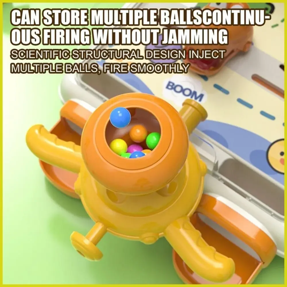 Juegos de mesa de cocodrilo de dibujos animados, juguetes, máquina de disparo de Pinball, objetivo de disparo, juegos de escritorio para niños, juguetes con luces y música - imagen 4