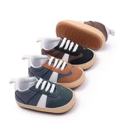 Zapatos de cuero para bebé con suela suave antideslizante – Primeros pasos