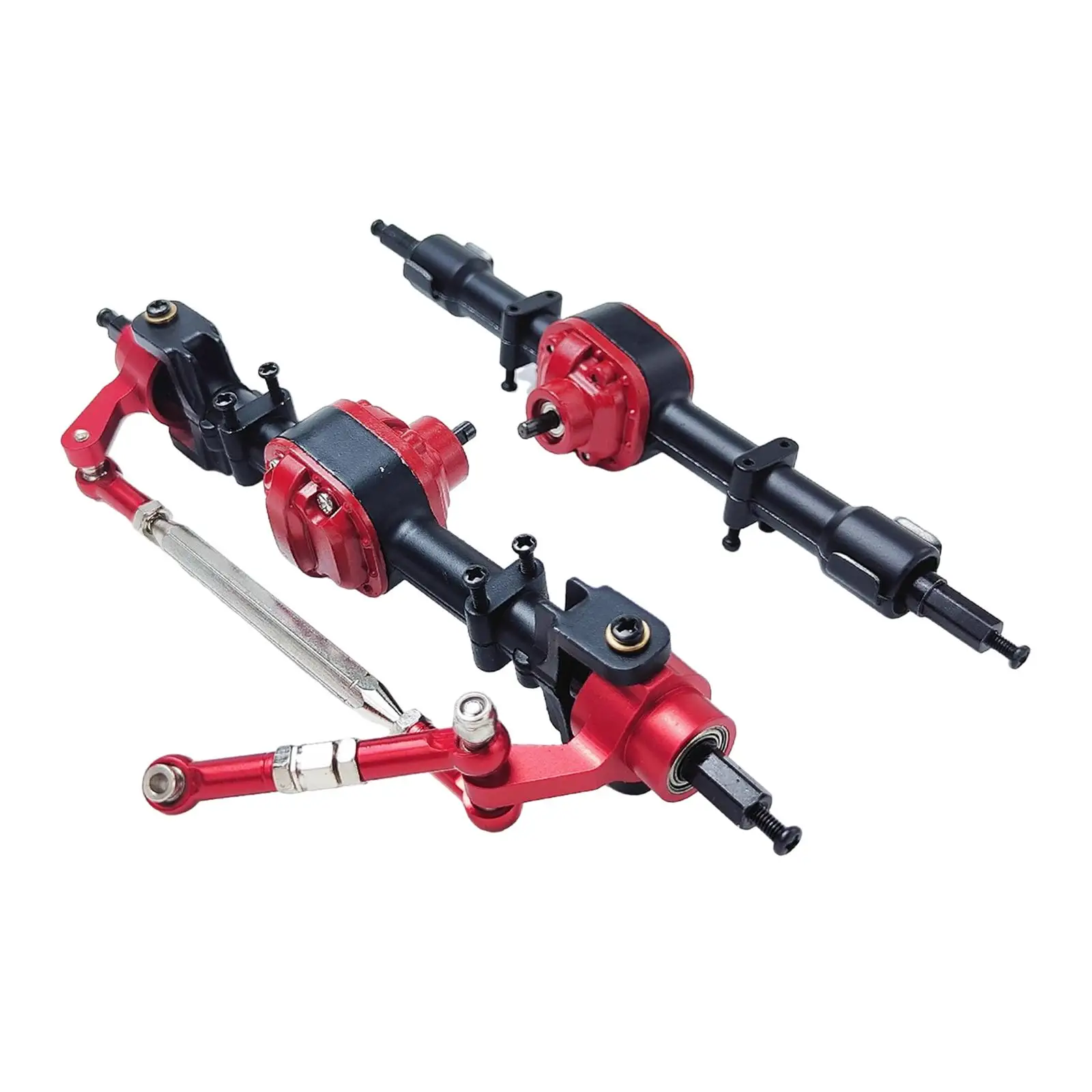 1:12 Scale RC Car Front and Rear Axle Set Accessory Practical Upgrade Parts Bridge Shaft Complete Set for MN82 LC79 RC DIY Parts