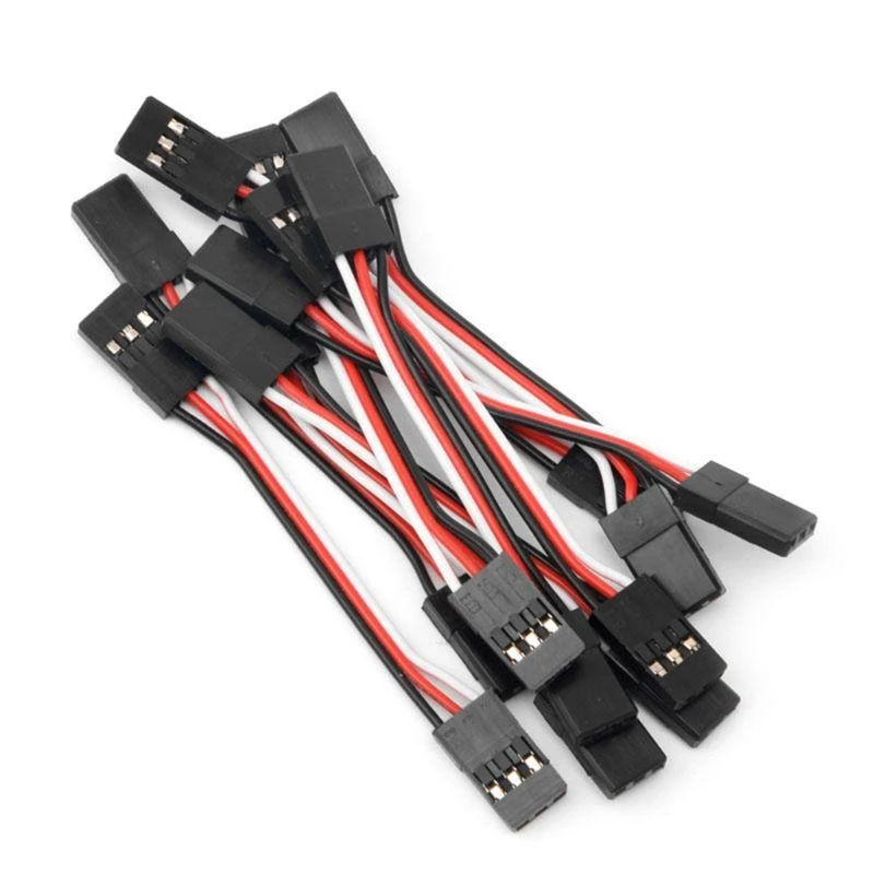 Q81A 10pcs 10 Extensión Quadcopter Servo Futaba Cable alambre masculino a macho RC - imagen 2