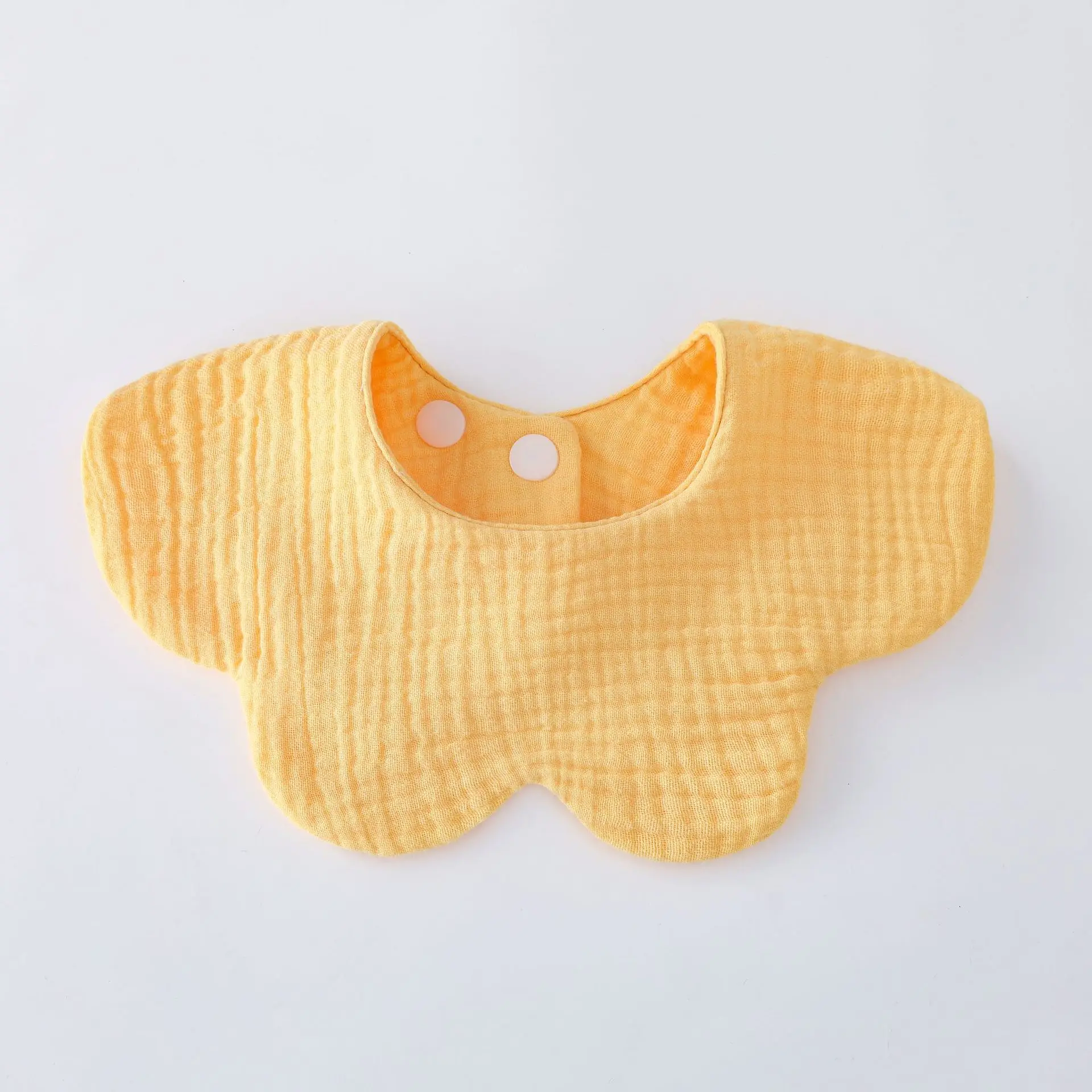 Babero de algodón liso para alimentación de bebé, babero para recién nacidos, toalla de Saliva de pétalos, paño suave para eructar, Baberos para niños pequeños - imagen 5